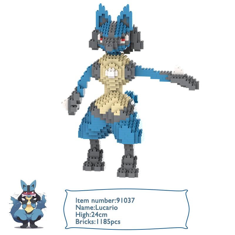 Покемон Микро Строительный Блок Пикачу Псидак Гаярдос Чаризард Сквиртл Модель Алмазный Кирпичик Фигурка Модель Игрушки на Подарок на День Рождения
