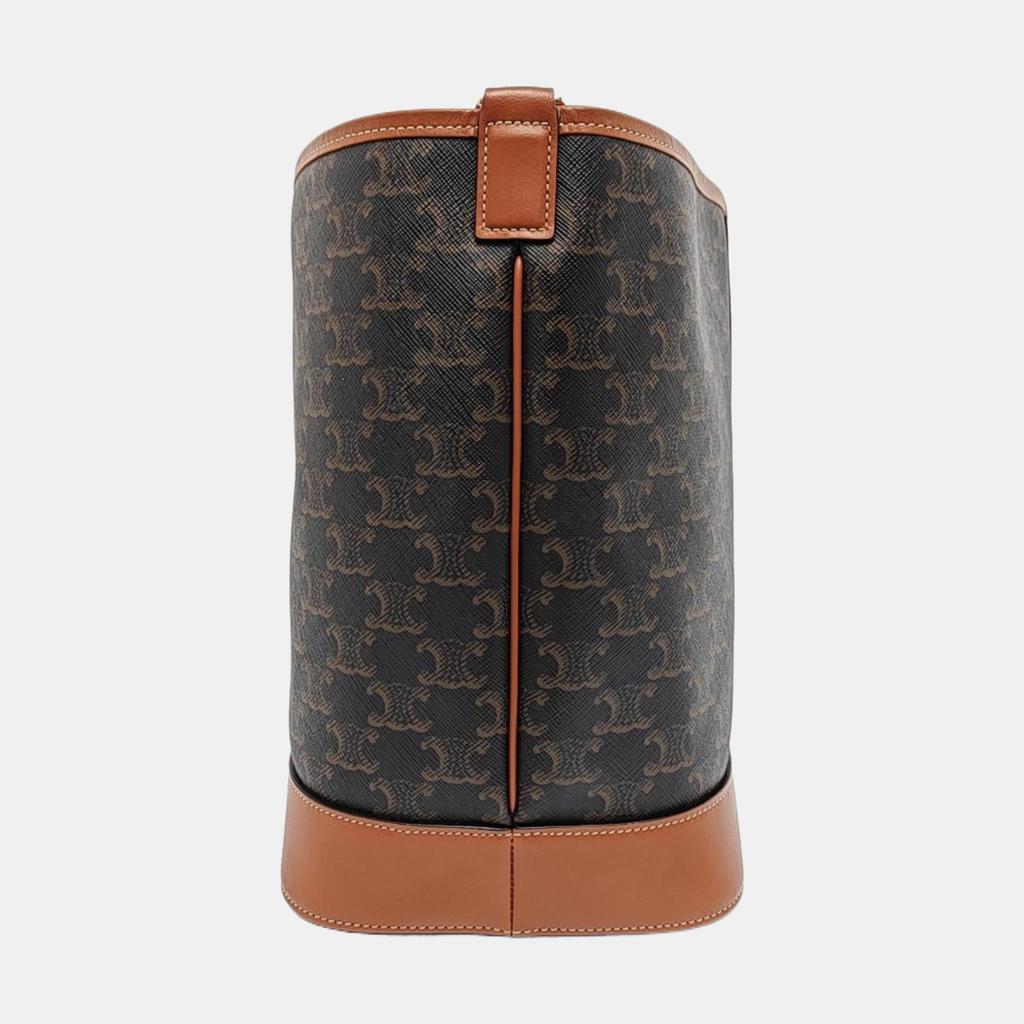 [Pre-Owned] Triomphe Classic Monogram Canvas And Calfskin Bucket Bag - Very Good #16O4DVY