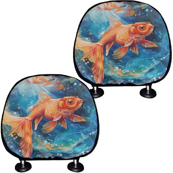 Purple Butterflies Head Rest Cover for Car Soft Universal Car Seat Head Rest Cover Protector Universal Headrest Anti-Dirty Covers Auto Interior Seat