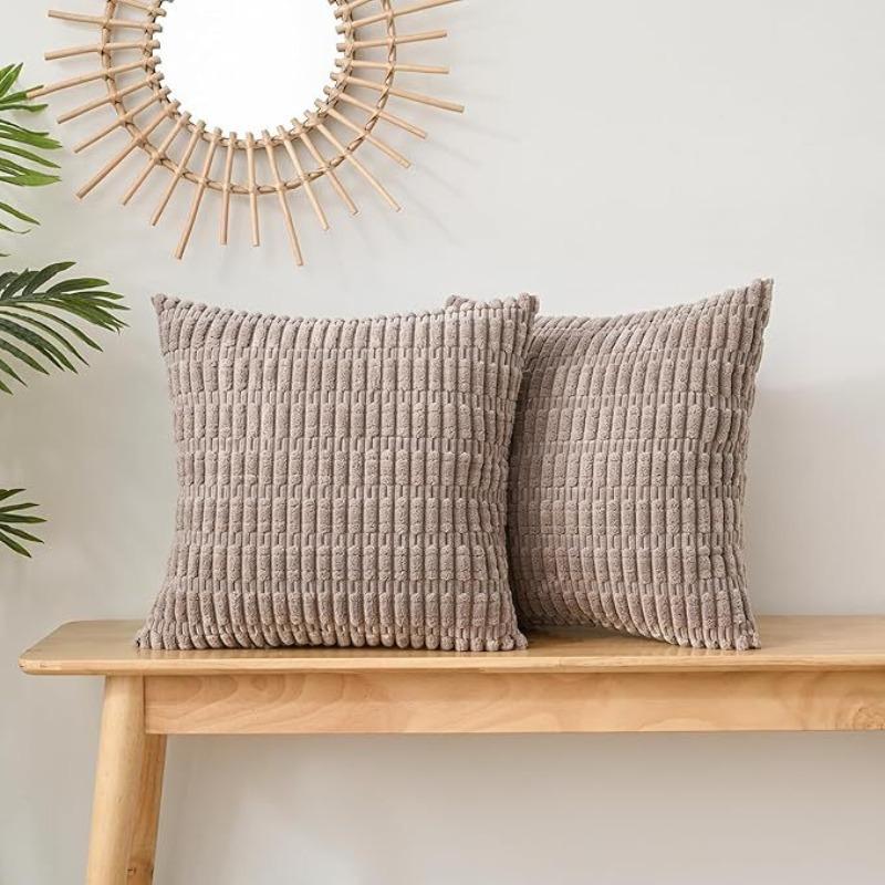 Мягкие Наволочки для Декоративных Подушек Вязание Мех Однотонный Чехол для Подушки Дивана Подушка для Талии Наволочка Защитный Чехол для Подушки Офисный Диван