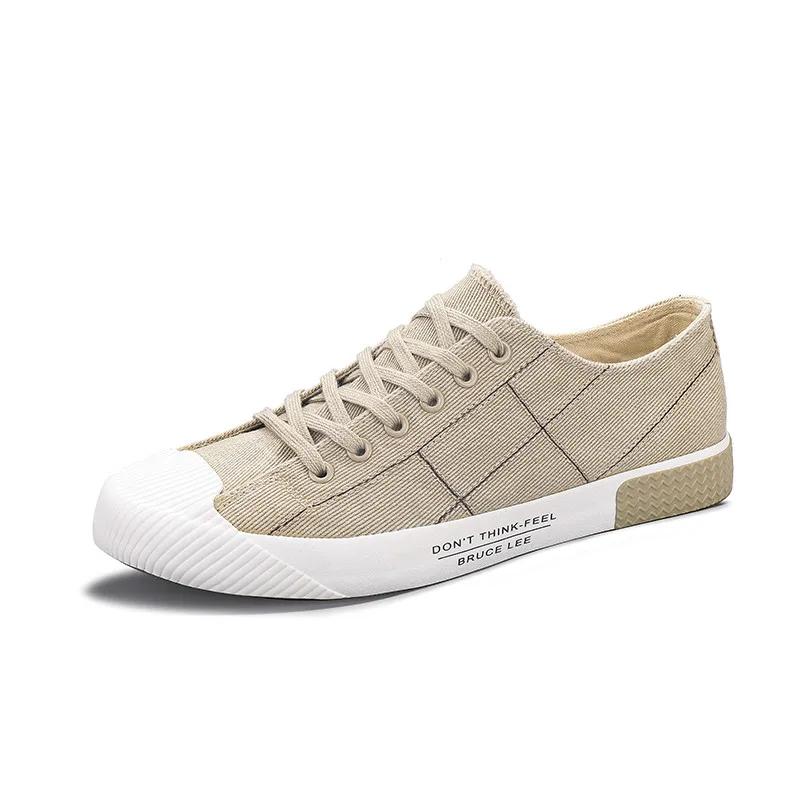 Мужские зеленые парусиновые туфли Harajuku, дышащие повседневные мужские туфли, летние легкие вулканизированные мужские кроссовки, мужские эспадрильи