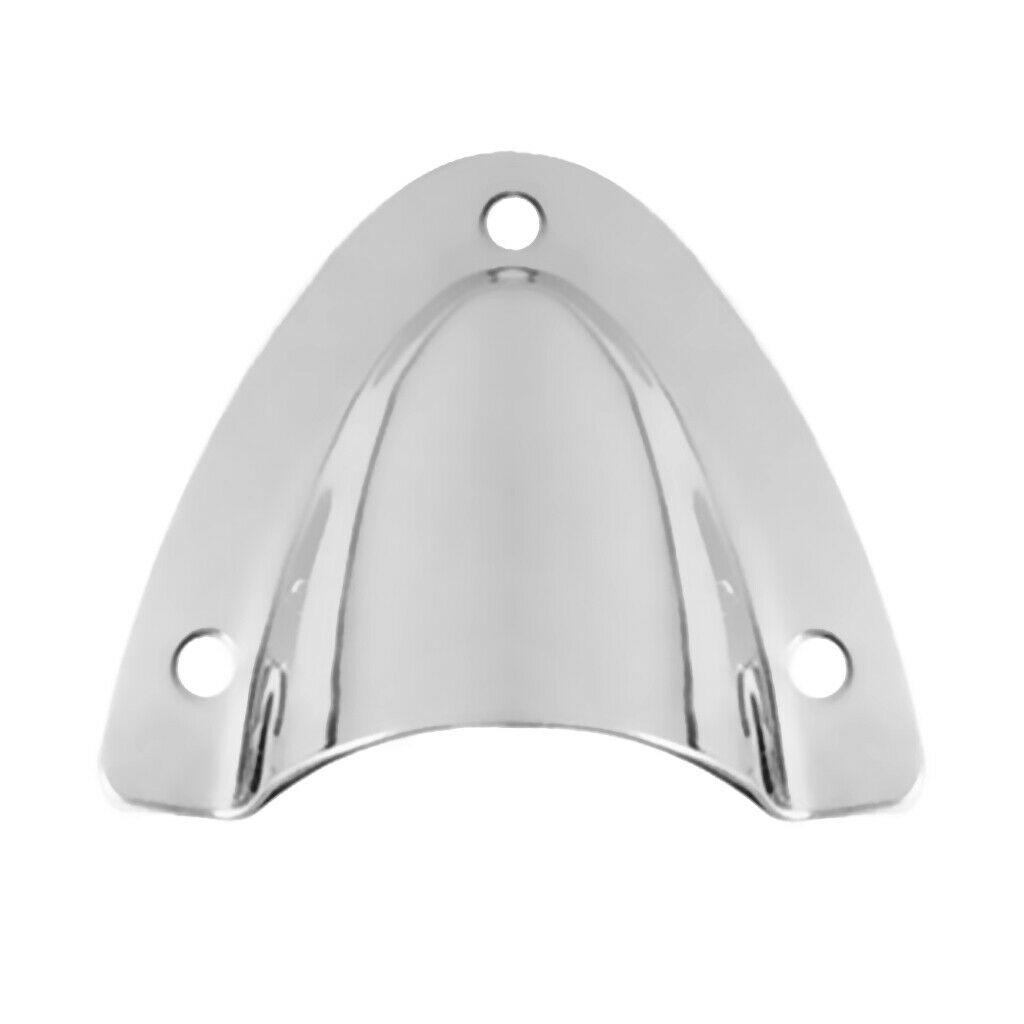 2Pcs Stainless Steel Vent 55mm Midget Clam Shell Wire Cable Vent Cover Boat Marine