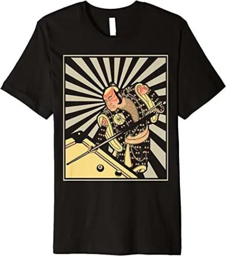 NEW Funny Billiards Gift for 8-Ball Pool Player Samurai T-Shirt S-5XL Unisex T-Shirt