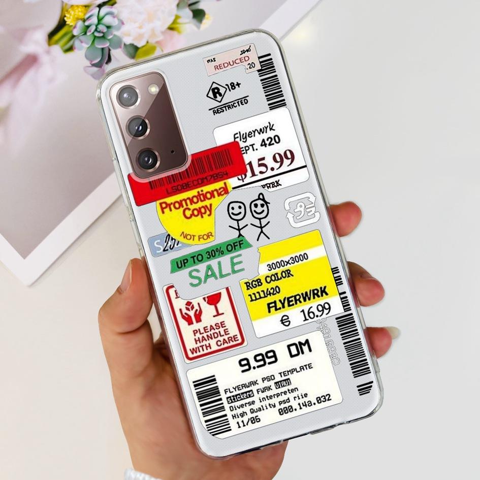 Чехол для Samsung Note 20 5G SM-N981B Популярный Цветок Тонкий Мягкий Силиконовый Чехол для Телефона для Samsung Galaxy Note20 Ultra 5G Funda Capa