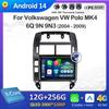 Android 14 Беспроводной Carplay Для Volkswagen VW Polo MK4 6Q 9N 9N3 2004 2005 - 2009 GPS Навигация DSP Стерео Автомагнитола Головное Устройство