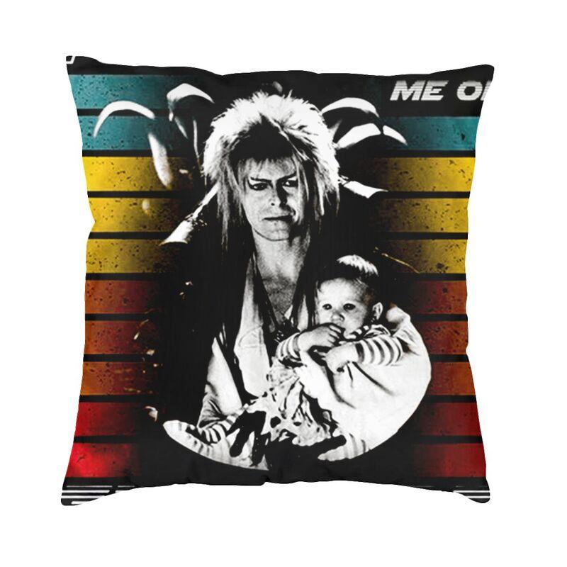 Labyrinth Movie Cushion Cover x Soft Horror Adventure Movie Throw Pillow Case for Sofa Car Square Pillowcase Decoration