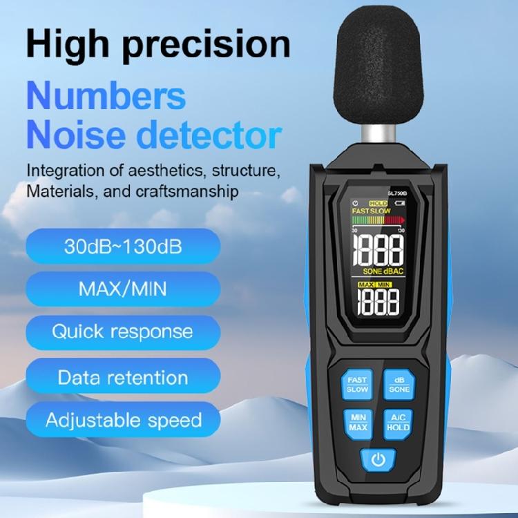 30-130dB Decibel Meter Handheld Noise Meter for Indoor Outdoor Use Digital Sound Level Meter with Data Hold SPL Tester