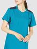 White Coat Scrub Zip Scrub 7038SC Turquoise X Dark Navy Japan M To Japanese Size [Zip Scrub] Women's (equivalent M)