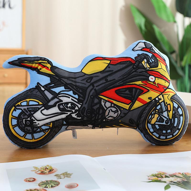 Childrens Aircraft Tanks Excavators Fire Trucks Bicycles Plush Pillows For Kids Bedroom
