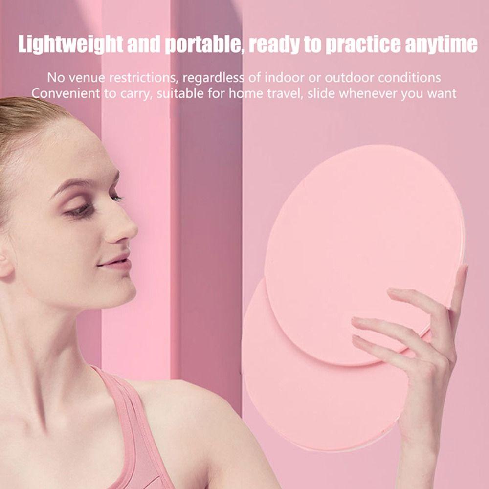 2pcs Solid Color Yoga Sliding Discs Enhanced Abdominal Muscle Workout Equipment Core Training