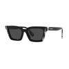 Check Letters Irregular Sunglasses Women's Black