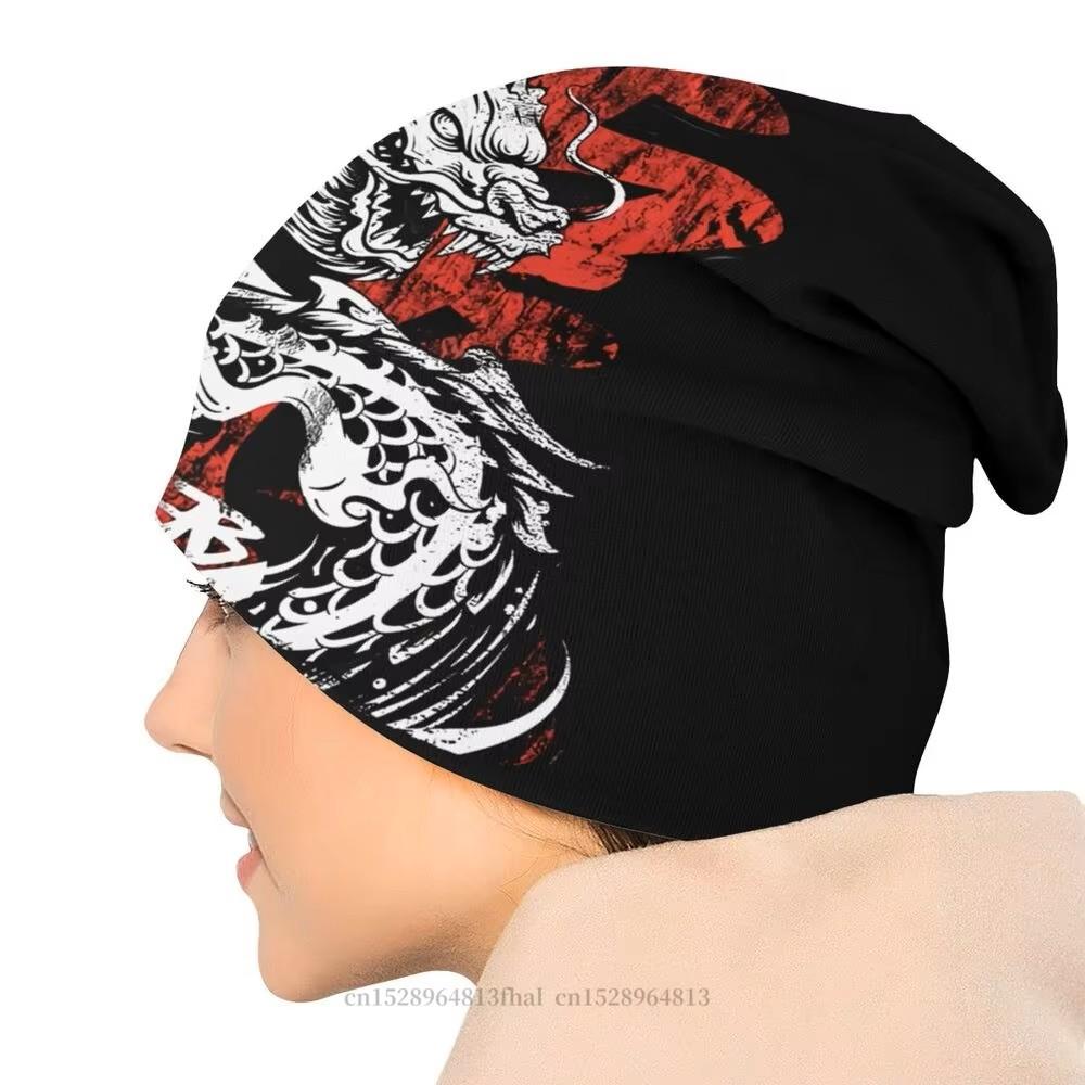 Chinese Dragon Bonnet Hat Men Women Unisex Adult Warm Autumn Spring Winter Beanie Caps Punk Rock Gothic Hip Hop Casual