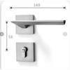 Indoor Bedroom Silent  Room Door Lock Nordic Nickel Brushed Split Lock Simple Household Handle Lock