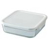 Iwaki Iwaki Storage Container Pack Range Shallow L Large White Freezer Oven Microwave Safe & 1.2L N3248-W