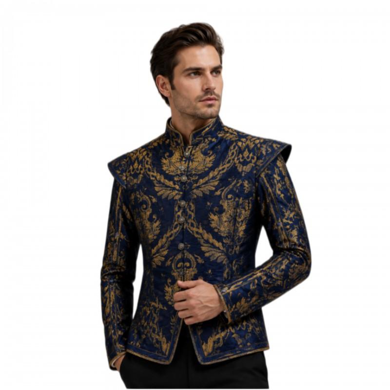 Tudor Noble Prince Cosplay Suit Vest Halloween Stage Party Costume Role Play