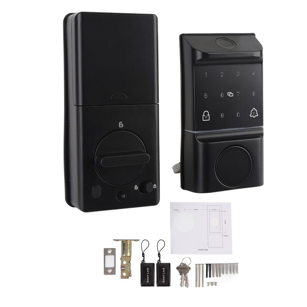 Умный дверной замок с отпечатком пальца, полупроводниковое распознавание виртуального пароля, 5 способов разблокировки, простота в использовании