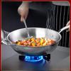 Thickened Stainless Steel Non-Stick Frying Pan for Gas & Induction Stoves