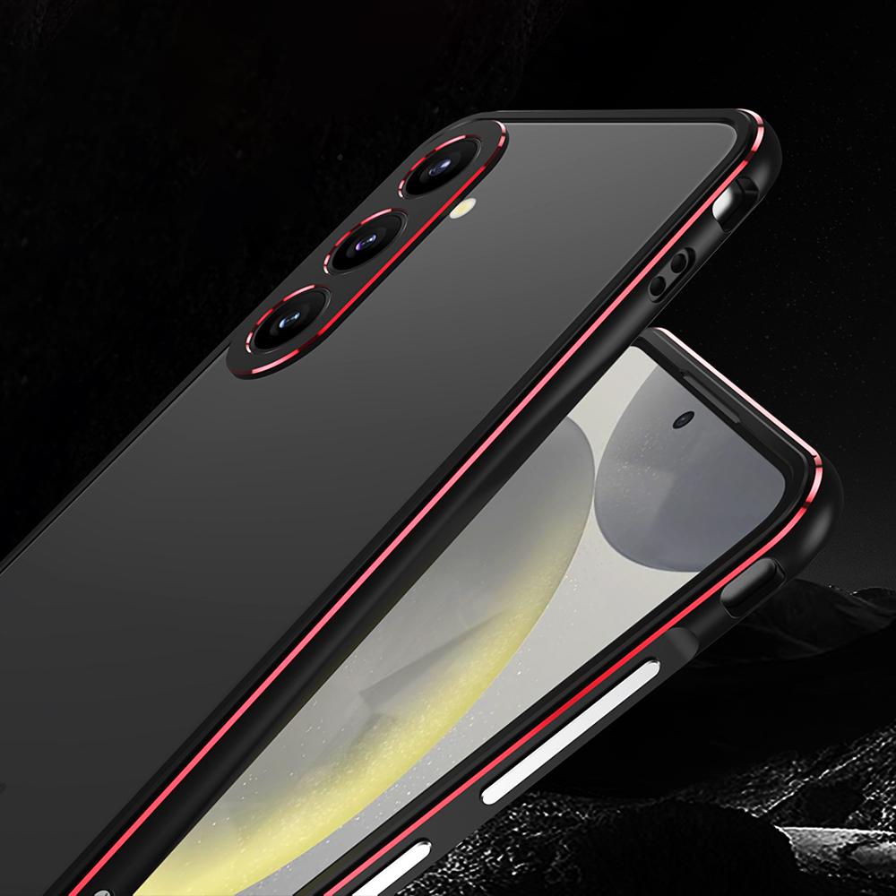 Металлический бампер для Samsung Galaxy S25 с защитой объектива камеры