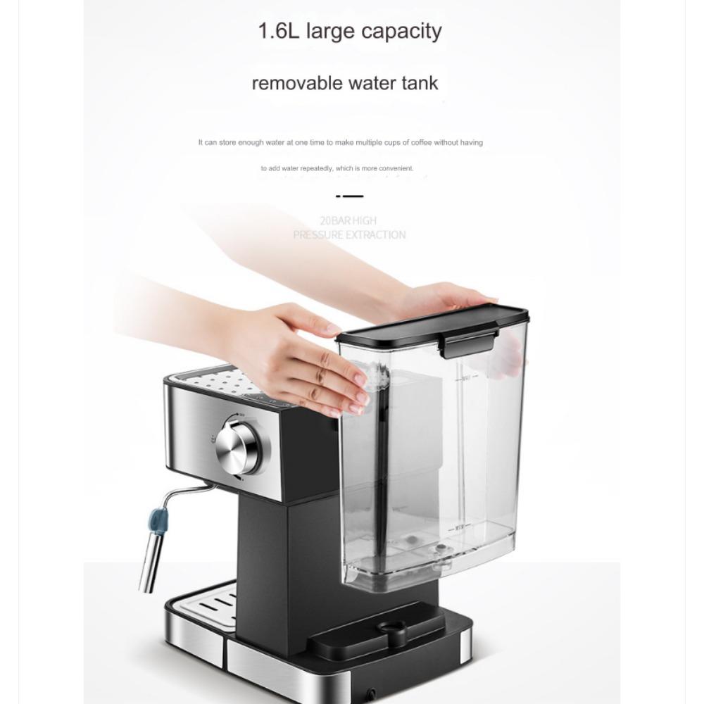 Итальянская кофемашина, бытовая небольшая полуавтоматическая офисная кофемашина с паром высокого давления и вспениванием молока