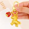 Chinese Style Gold Pony Keychain Zinc Zinc Alloy Zodiac Pony Bag Pendant Horse Key Ring  Year of The Horse