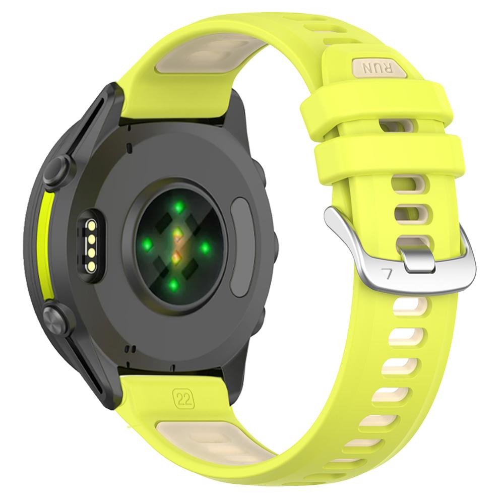 22 мм Двухцветный силиконовый умный мягкий ремешок для Garmin Forerunner 745 965 970 945 935 955 Solar Outdoor Сменный спортивный ремешок