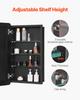 VEVOR Medicine Cabinet, 16.5 x 27.5 inch, Medicine Cabinet for Bathroom with Mirror, Aluminum Frame Bathroom Wall Cabinet, 3-layer Adjustable Shelves
