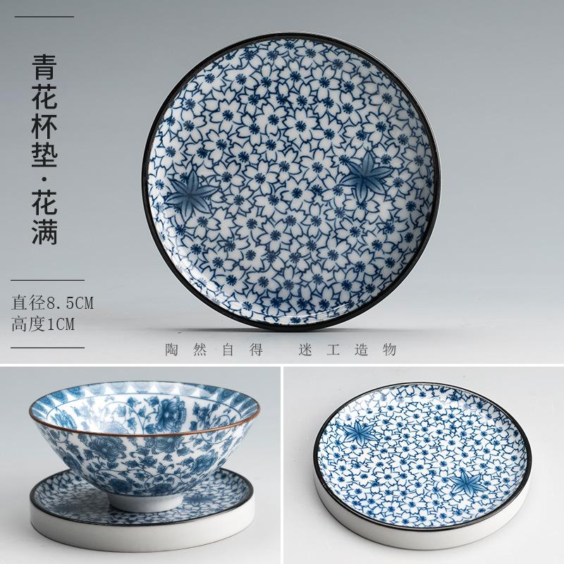 Ретро Синяя и Белая Фарфоровая Обеденная Тарелка Круглая Фруктовая Тарелка Керамическое Блюдо для Приготовления Пищи Цветочный Узор Десертная Тарелка Кухонная Утварь
