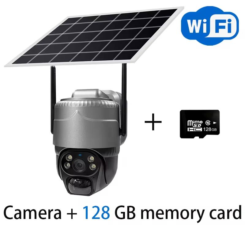 Новая 5-мегапиксельная HD-камера на солнечных батареях 4G/WIFI для улицы 4G Sim со встроенным аккумулятором телекамера PTZ автоматическое отслеживание домашняя охранная камера видеонаблюдения