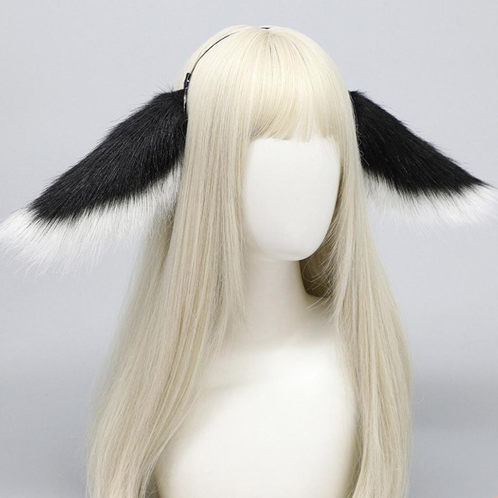 Плюшевый обруч для волос с висячими ушами, ролевой костюм аниме-персонажа, головной убор на Хэллоуин, женский сценический обруч для волос, реквизит для вечеринок