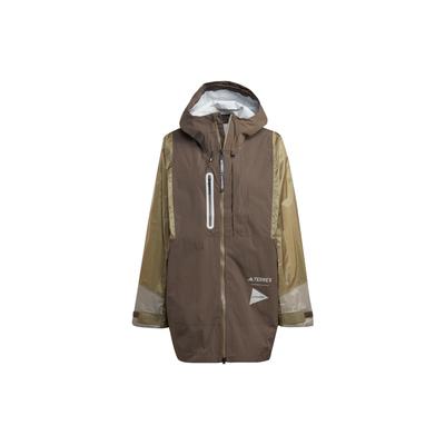 Terrex X и Wander Collaboration SS23 цветные блоки уличная водонепроницаемая куртка с капюшоном женские куртки темно-оливково-зеленый HR7145
