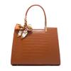 Fashionable and Elegant Crocodile Pattern Handbag for Middle-Aged Women, 2024 New Model, Niche High-End Single Shoulder Crossbody Tote Bag