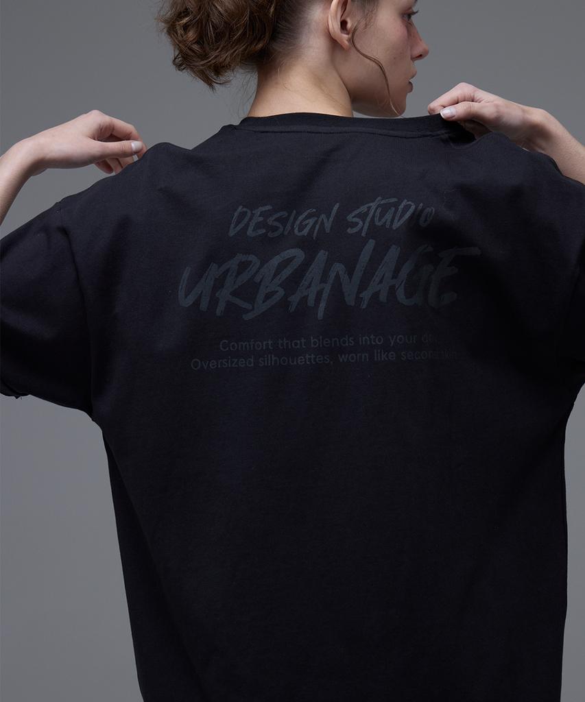 URBANAGE Design Studio Logo Oversized Short Sleeve_Black