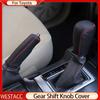 Автомобильные воротники переключения передач из натуральной кожи, чехол ручного тормоза для Toyota Land Cruiser Prado FJ 150 2010-2018 AT
