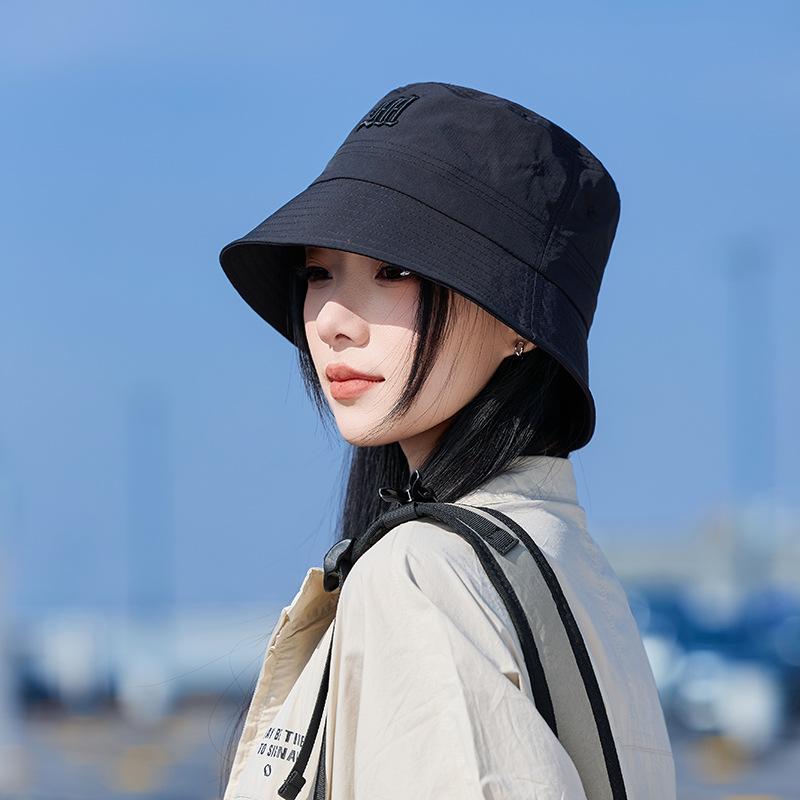 Женская панама Весенне-летние шляпы для женщин и мужчин Вышитая буква Солнцезащитная шляпа от солнца Быстросохнущая шляпа рыбака Путешествия Открытый воздух