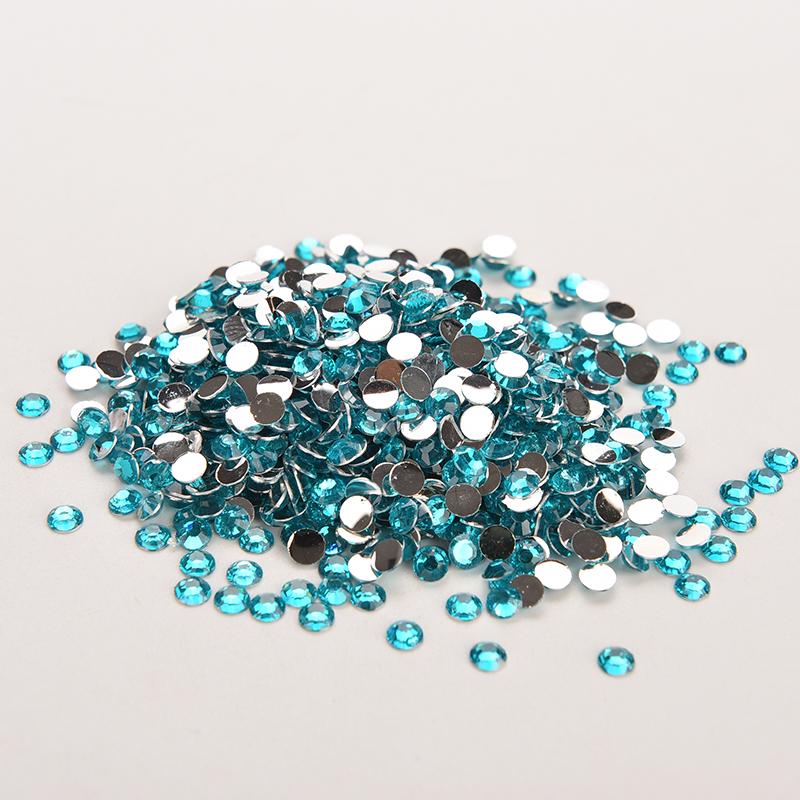 Lots 1000Pcs Rhinestone Facets Flatback Crystal Round Beads Nail Art Diy 4Mm