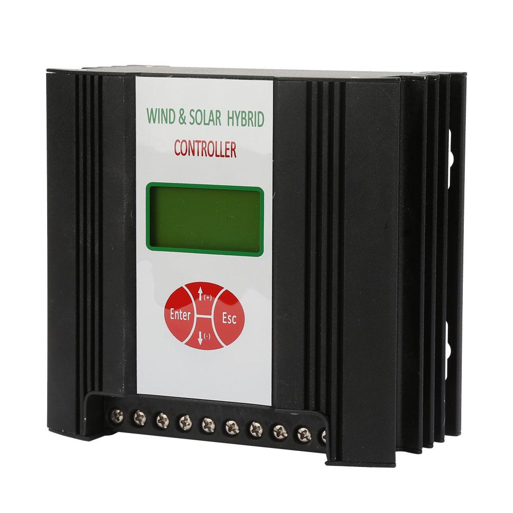 24V 300W 400W 600W Гибридный контроллер заряда от солнечной и ветровой энергии с ЖК-дисплеем(Ветер 600 Вт + Солнечная энергия 300 Вт)