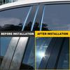 6X Для Chrysler 300 300C Dodge Magnum 2005-10 Черная отделка стойки окна дверной стойки