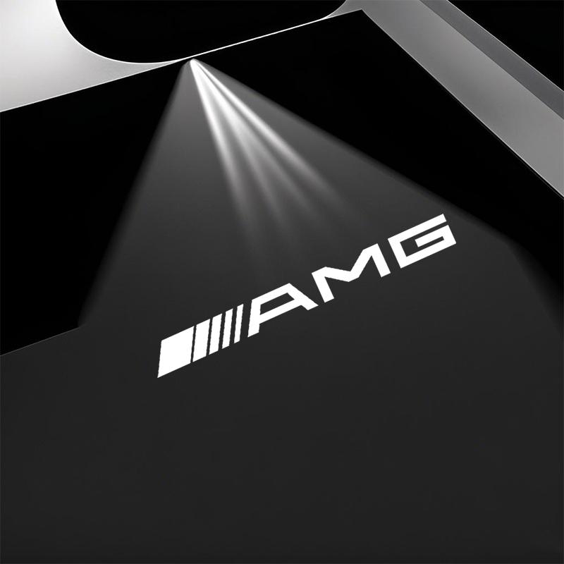 Car Door Welcome Lamp HD LED Emblem Projector Lights Tire Valve For Mercedes Benz AMG W203 W205 W206 W211 W220 W212 W201 GLE GLC CA1