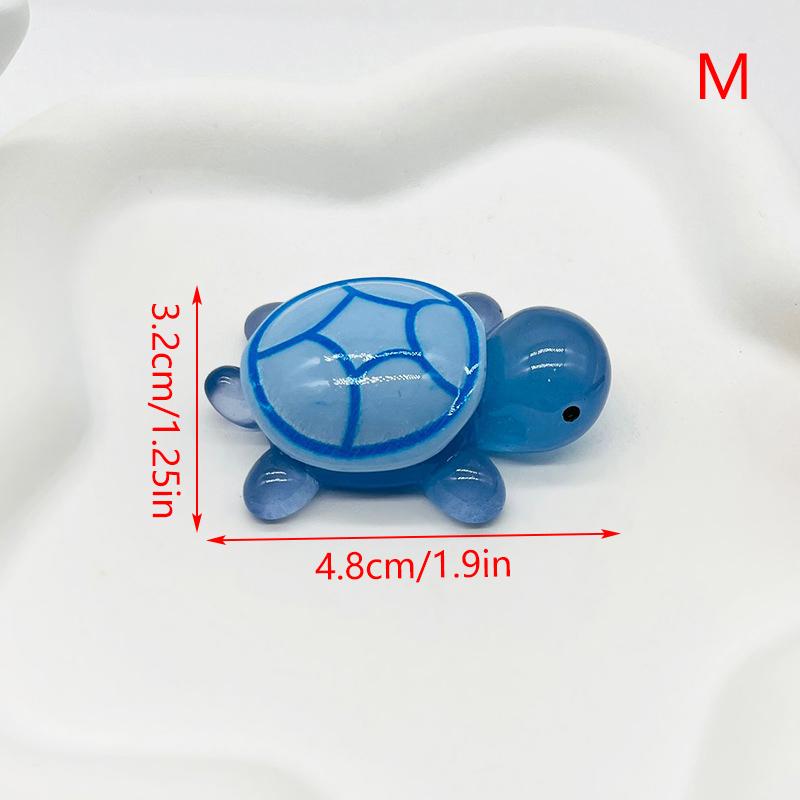 Mini Turtles Luminous Ornament Crafts Miniature Figures Tiny Turtles Micro Landscape Home Decoration Accessories Gifts