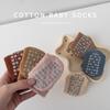 Baby Non-Slip Sock Cotton Winter Thermal Fleece-Lined Booties for Newborn Infant 0-24M Warm Anti-Skid Sole Gripper Slipper Sock
