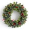 30CM Christmas Wreath for Shopping Malls, Hotels, and Supermarkets - Door Hanging Vine Circle Decoration