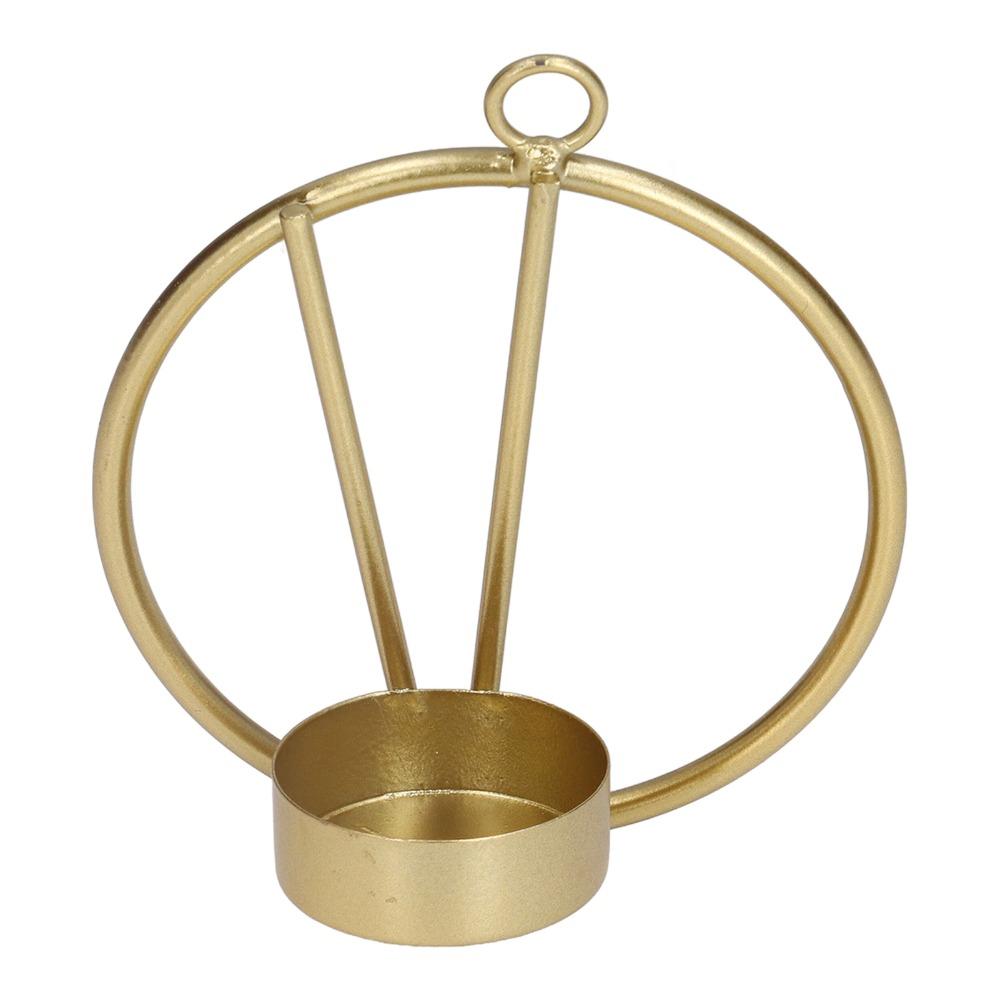 2pcs Wall Mounted Round Metal Candle Holder Iron Tealight Pillar Candlestick Wedding Centerpiece