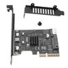 Удобная карта расширения Acogedor PH6602 PCIe на USB 3.2 Gen 2x2, 20 Гбит/с, с разъемом Type E Key A для передней панели, чип ASM3242, с питанием 15Pin, внутренний преобразователь Type C