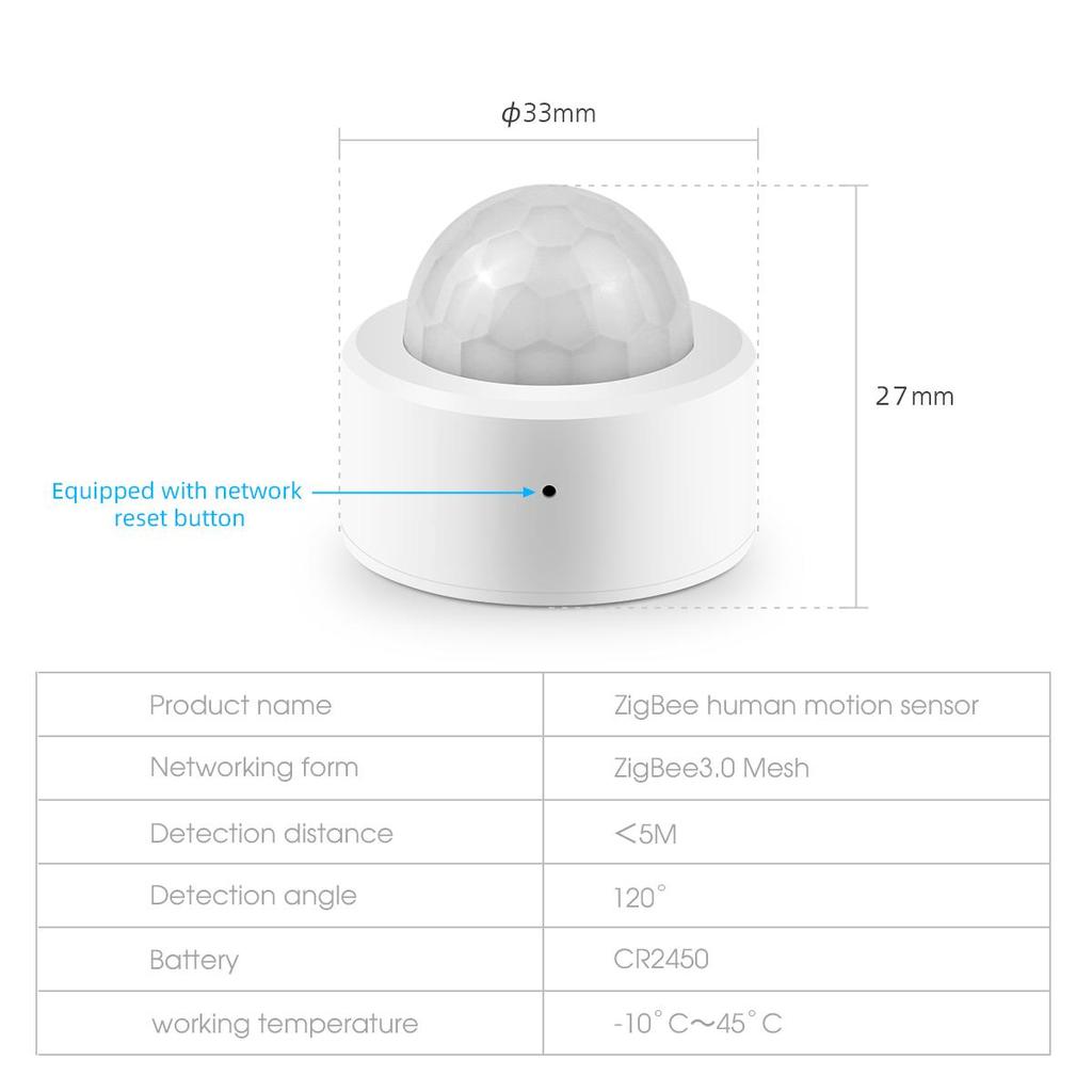 Умный Zigbee PIR Датчик Движения Выключатель Корпус Инфракрасный Детектор Датчики Охранной Сигнализации Работают С Alexa Google Home Tuya Шлюз APP