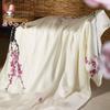 Snow Plum Hand-Painted Mulberry Silk Summer Quilt