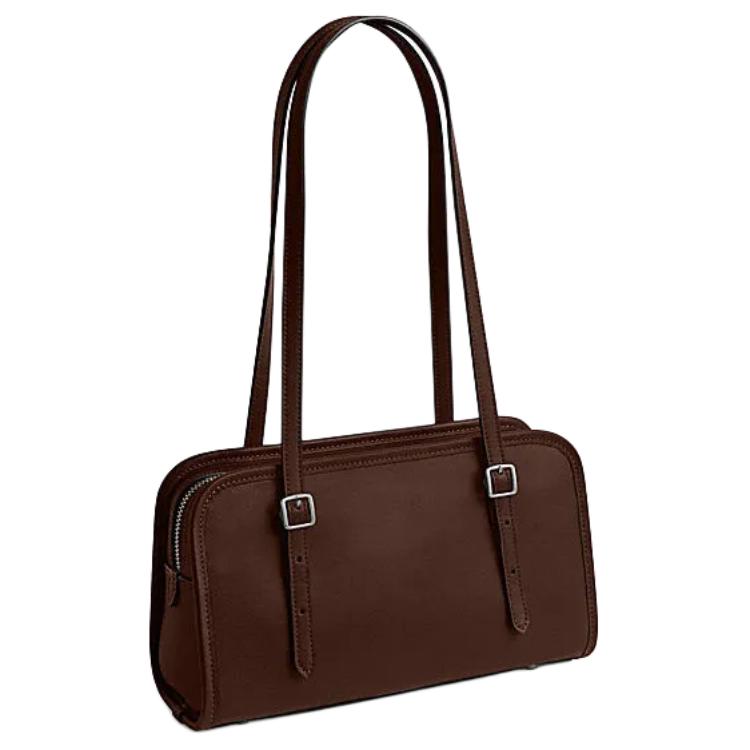 Coach Сумка под мышку Swing Zip 25 на молнии из кожи Женские сумки Кленово-красный CM565-LHMPL