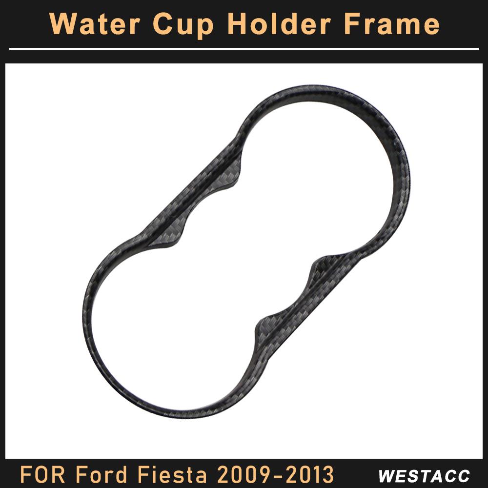 ABS автомобильная консоль держатель чашки с водой панель рамка отделка для Ford Fiesta MK7 2009 2010 2011 2012 2013 декоративная наклейка