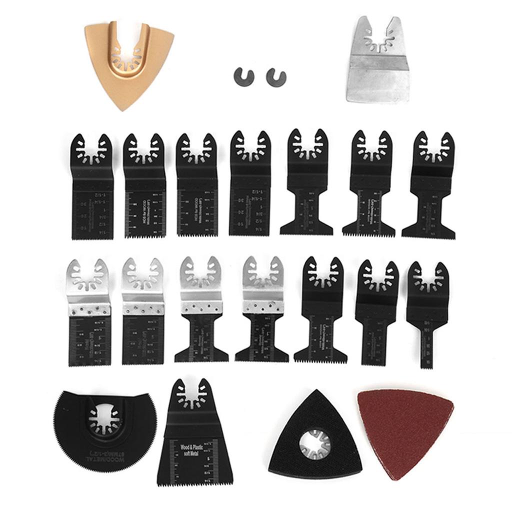 26pcs Universal Oscillating Saw Blades HighCarbon Steel Cutting Polishing Multitool for Wood