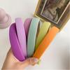 Solid Color Korean Hair Hoop Sponge Wide Top Simple Face Wash Hair Accessories Knot Hair Tie Female Headpiece