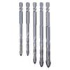 4/5 шт. эксцентриковых сверл, набор четырехгранных эксцентриковых спиральных сверл с высокой твердостью, с зазубренным концом